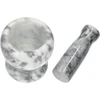 Mortero de cocina de mármol gris - 10 cm - 6 