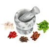Mortero de cocina de mármol gris - 10 cm - 7 