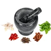 Mortero de cocina de mármol negro - 10 cm - 7 