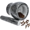 Mortero de cocina de mármol negro - 10 cm - 9 