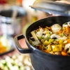 Olla de hierro fundido con sartén, 5 l - 14 
