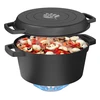 Olla de hierro fundido con sartén, 5 l - 7 