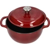 Olla de hierro fundido esmaltada - burdeos, 4 L - 2 
