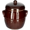 Olla de gres 4,5 L con tapa ['olla para chucrut', ' olla de fermentación', ' olla para encurtidos', ' encurtidos', ' col', ' pepinos', ' olla con tapa']