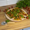 Piedra para pizza con asa y cuchillo, Ø 33 cm - 14 
