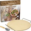Piedra para pizza con asa y cuchillo, Ø 33 cm - 6 