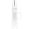Prensa de marco para frutas 10 L DIY cesta de madera - 4 