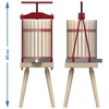 Prensa de marco para frutas 10 L DIY cesta de madera - 6 
