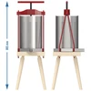 Prensa de marco para frutas 10 L DIY cesta de metal - 6 