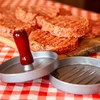 Prensa para hamburguesas - de aluminio, diámetro 12cm - 7 