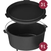 $PRY Caldero colgante con sartén,2en1,hierro fundido 9l+3l - 8 