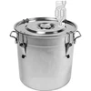 Recipiente de acero inoxidable de 30 l con tapa ['recipiente con tapa', ' enología', ' cervecería', ' recipiente de fermentación', ' para fermentación']