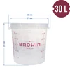 Recipiente de ferment. transp 30L impresión, 2 tubos - 5 