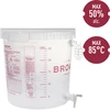 Recipiente de fermentación 30L grifo tubo lateral termómetro reductor de sedimentos - 3 