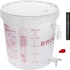 Recipiente de fermentación 30L grifo tubo lateral termómetro reductor de sedimentos - 8 