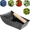 Recogedor de frutas pequeñas de metal negro - 2 
