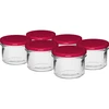 Słoik prosty 235 ml (fi82) z zakrętką bordo 6 szt. ['zestaw słoików', ' słoiki do kiszenia', ' słoiki do dżemów', ' słoik z zakrętką', ' słoiki fi 82', ' słoiki z zakrętkami 6 zaczepów', ' słoiki z bordowymi zakrętkami', ' do przetworów', ' do weków', ' do mięsa', ' słoikówka']