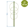 Soporte de anillo para plantas 3 anillos 1,5m - 2 