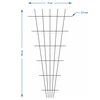 Soporte para plantas - enrejado (150cm x 75cm) 2 piezas - 7 