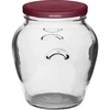 Tarro Ánfora 580ml con tapa burdeos fi82 6uds. - 2 