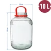 Tarro de 10L con tapa de plástico - 6 
