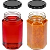 Tarro de 385ml con tapa negra fi63/4 - 6 unidades. - 5 