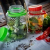 Tarro de 5L con pinzas - tapa verde - 7 