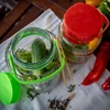 Tarro de 5L con pinzas - tapa verde - 8 