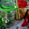 Tarro de 5L con pinzas - tapa verde - 9 