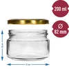 Tarro de caviar 200ml fi82/6 con tapa dorada 6uds - 5 