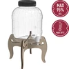 Tarro multifuncional con grifo 5L + soporte de madera - 6 