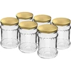 Tarro para Ensalada 500ml con tapa dorada fi82 - 6 unidades  - 1 