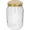 Tarro TO 1,7 L con tapa dorada fi 100/6, 1 ud. ['tarro grande', ' tarro para encurtidos', ' tarro para fermentar', ' conservas caseras', ' tarro para pepinillos', ' tarro para escabeches', ' tarro para conservas caseras', ' tarro TO', ' tarro twist-off', ' tarro con tapa de 1', '7 litros', ' tarro para encurtidos', ' tarro 1', '7 L', ' en tarro', ' tarro para setas', ' tarro para setas', ' bosque en un tarro', ' conservación de frutas y verduras', ' tarro con tapa dorada', ' tarro con tapa Ø 100 mm']