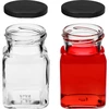 Tarro TO 150ml Cuatro esquinas fi53 tapa negra -6uds - 5 