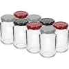 Tarro TO 190ml con tapa de color fi53 - 8uds. ['tarros', ' tarros pequeños', ' tarrito', ' tarro de vidrio', ' tarros de vidrio', ' tarro con tapa', ' tarros para conservas', ' tarro para conservas', ' tarros para envasar', ' tarros para especias', ' tarro para mermelada', ' tarro para confituras', ' tarro para miel', ' tarritos TO 190 ml']
