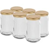 Tarro TO 300ml con tapa dorada fi66 - 6 unidades  - 1 