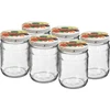 Tarro TO 500ml con tapa de color fi82/6 - 6uds. ['tarros para encurtidos', ' tarros para conservas', ' tarros para conservas', ' tarros para compotas', ' juego de tarros con tapas', ' tapas de colores']