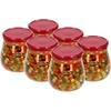 Tarro TO 500ml otra Ánfora tapa. burdeos fi82/6 -6uds - 3 