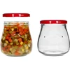 Tarro TO 500ml otra Ánfora tapa. burdeos fi82/6 -6uds - 6 
