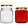Tarro TO 580ml gordito con tapa dorada fi82/6 -6uds - 3 