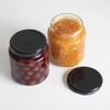 Tarro TO 580ml gordito con tapa negra fi82/6 -6uds - 7 