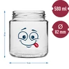 Tarro TO 580ml impresión cara con tapa fi82/6 -3uds - 7 