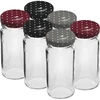 Tarro TO 90ml con tapa de color fi43 - 6 uds. ['tarros para conservas', ' tarros con tapas', ' para conservas', ' para mermeladas', ' para especias']