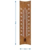 Termómetro de habitación de madera (-25/50°C) 15cm marrón - 5 