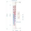 Termómetro ext. con escala transp. (-70/50C)23cm mix - 2 