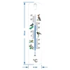 Termómetro univ. con gráfico - pájaros (-30/50C) 20cm - 2 