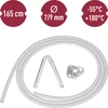 Tubo de silicona fi 7/9mm - temp. -55 +180°C - 6 