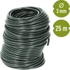 Tubo hortícola, goma verde oscuro, 25 m x 3 mm - 2 