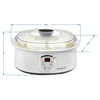 Yogurtera con termostato y frascos, 1,3l, 20W - 10 