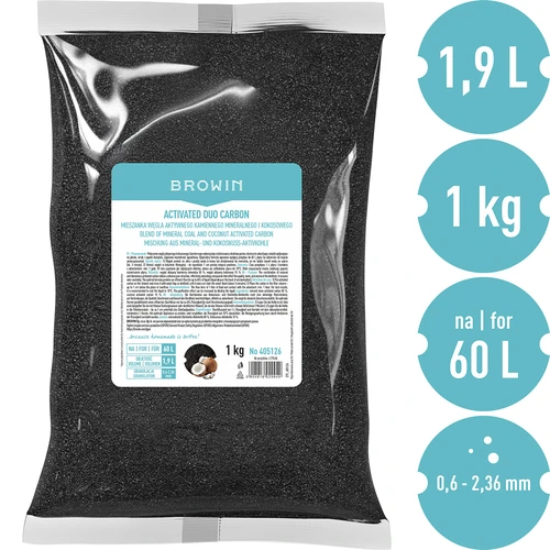 Activated Duo Carbon - mezcla de carbón activado mineral y de coco, 1 kg, para 60 L - 3